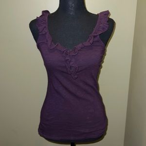 American Eagle ruffle tank